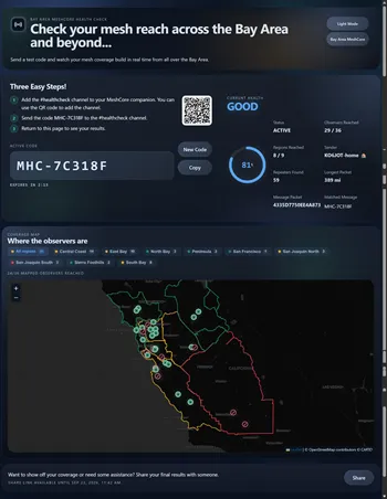 Meshcore Health Check Dashboard